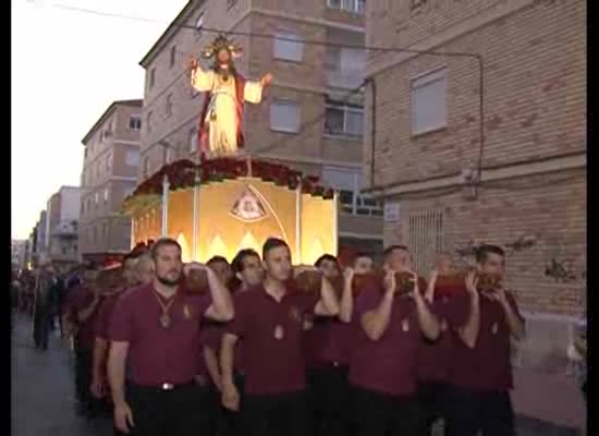 Procesión del Sagrado Corazón de Jesús y de María en el barrio de La  Punta